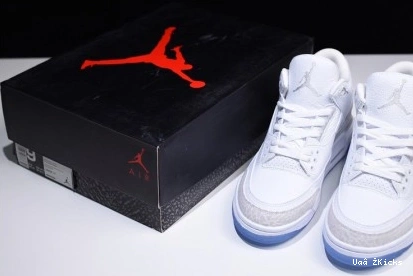 EyeCatching 428 Jordan Retro 3 136064-111 Triple Air White 0902